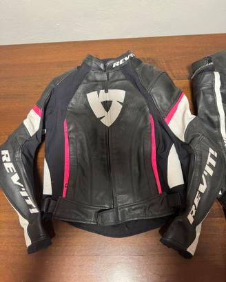 Tuta moto in pelle Revit