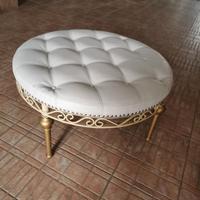 pouf in ecopelle