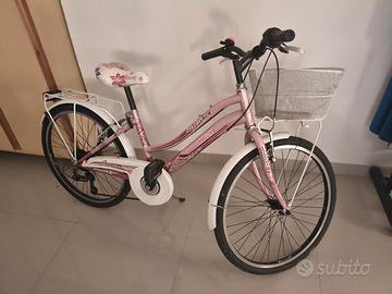 bicicletta marca cannellini ruota 24 con cambio