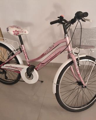 bicicletta marca cannellini ruota 24 con cambio