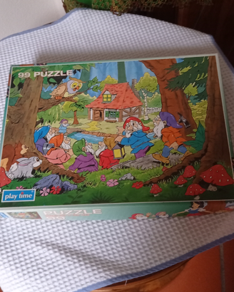 PUZZLE Biancaneve e i sette nani Vintage