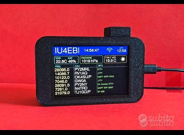 Orologio da Shack con DX Cluster e Stazione Meteo