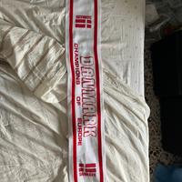 Sciarpa calcio Danimarca 1988 vintage