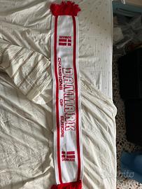 Sciarpa calcio Danimarca 1988 vintage