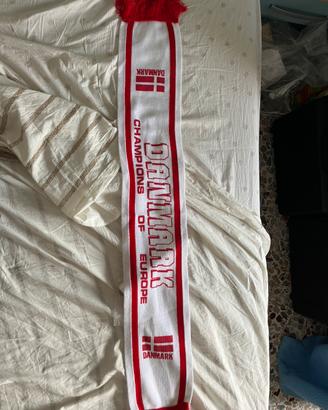 Sciarpa calcio Danimarca 1988 vintage