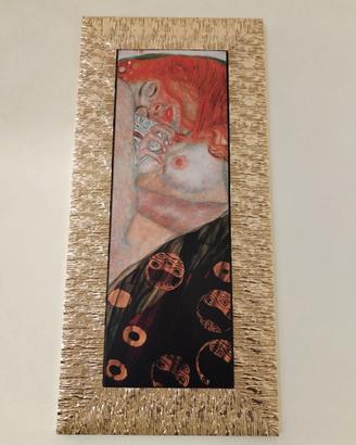 Riproduzioni Klimt con cornice dorata