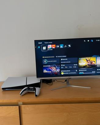 Ps5 digital slim + Monitor FullHD 27 inch