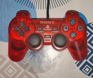 controller PlayStation 2 rosso trasparente 