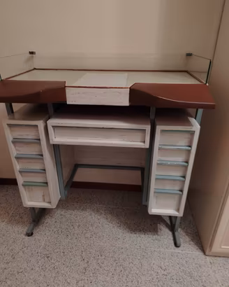 Banco da lavoro/scrivania con cassettiere laterali