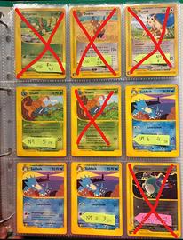 Carte pokemon OLD Set Aquapolis parte 1