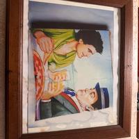 Quadri cornice in legno e vetro (n.7) set completo