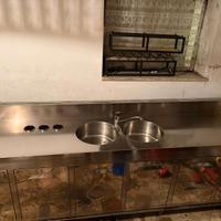 Banco frigo inox adatto per bar/ristorante, 4 m lu