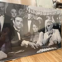 Poster 007 con cornice plexiglass
