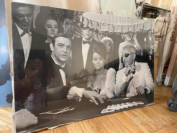Poster 007 con cornice plexiglass