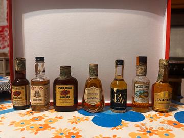Set 7 mignon whisky bourbon da collezione