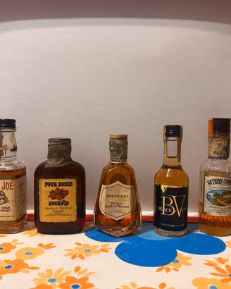Set 7 mignon whisky bourbon da collezione