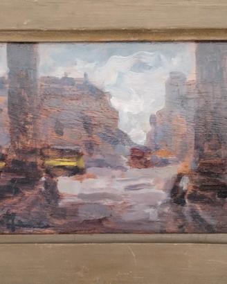 quadro veduta di Milano di Achille Cattaneo