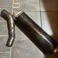Scarico in carbonio benelli tnt 1130