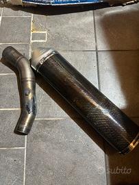 Scarico in carbonio benelli tnt 1130