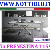 Tavolino Trasformabile Vetro Acidato A13 NOTTI BLU