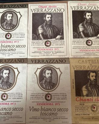 Etichette di vino d’epoca Verrazzano