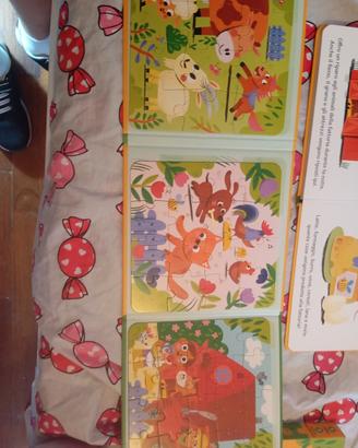 "Fattoria". Un libro più tre puzzle. NUOVO
