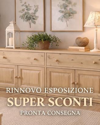 Credenza bassa 4 porte