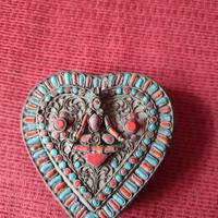 Scatola antica cinese tibetana 