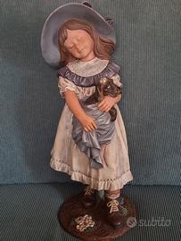 statua vintage policroma 