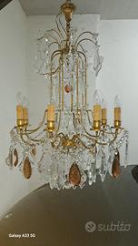 Splendido Lampadario Antico Stile Luigi XV