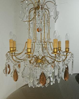 Splendido Lampadario Antico Stile Luigi XV