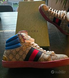 Gucci Sneakers alte Ace GG da uomo 