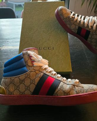 Gucci Sneakers alte Ace GG da uomo 