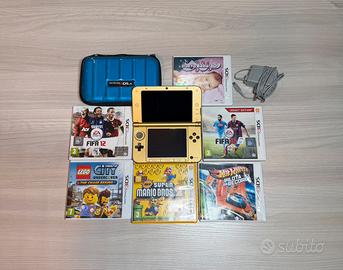 Nintendo 3ds xl zelda (oro) + 6 giochi + custodia