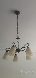 Lampadario Ottone Brunito