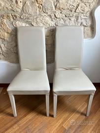 Sei sedie sala da pranzo in ecopelle