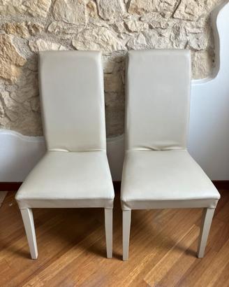 Sei sedie sala da pranzo in ecopelle