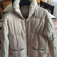 piumino d'oca bianco, indossato poco