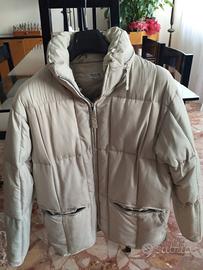 piumino d'oca bianco, indossato poco