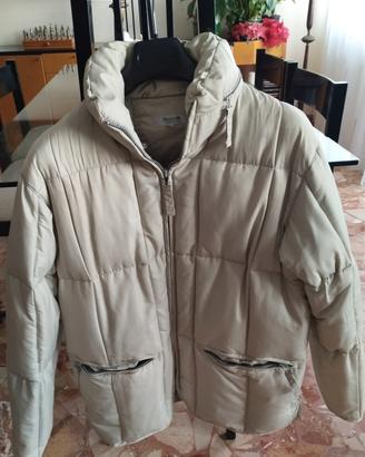 piumino d'oca bianco, indossato poco