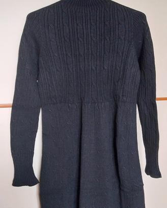 Vestito invernale lungo con collo alto