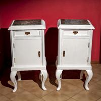 Comodini chippendale con marmo smeraldo