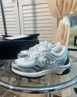 Scarpe casual CHANEL argento, taglia 40
