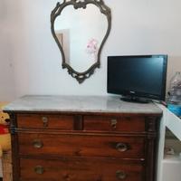 Cassettiera in massello top marmo