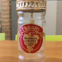 barattolo vetro Fabbri grappuva al frutto vintage