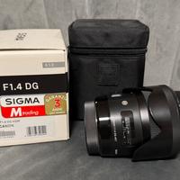 Sigma 35mm 1.4 DG attacco Canon