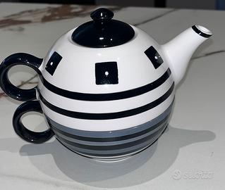 Teiera con tazza abbinata "tea for one" Viropa