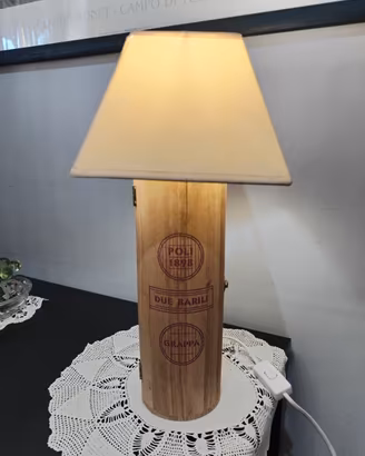 Lampada Artigianale in Legno
