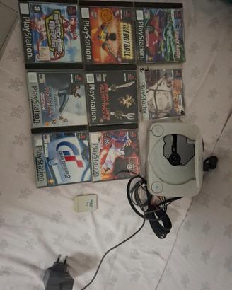 playstation ps one con 7 giochi originali perfetti