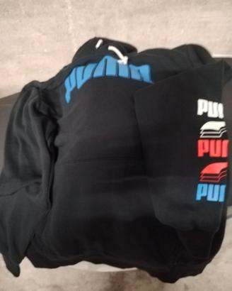 felpa puma con cappuccio tg M